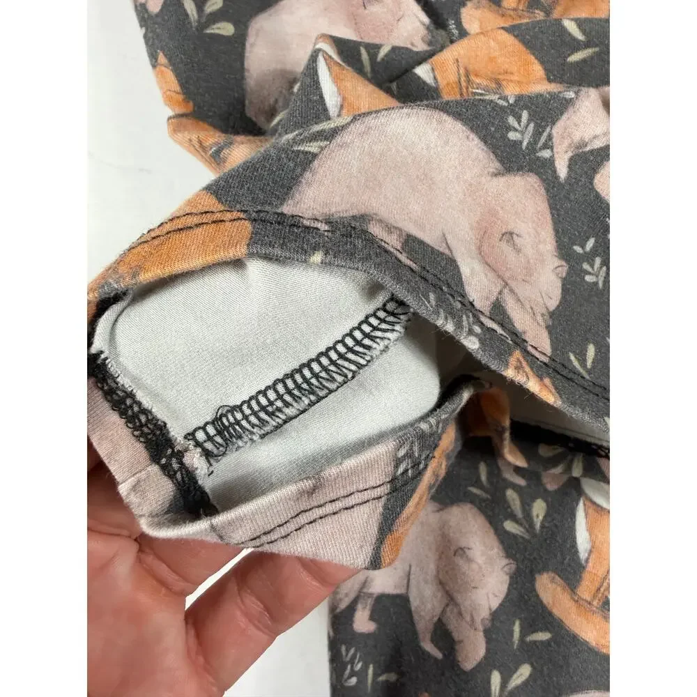 Magically Made Bamboo Woodland Bear Fox Bamboo Pajama Set Size 2